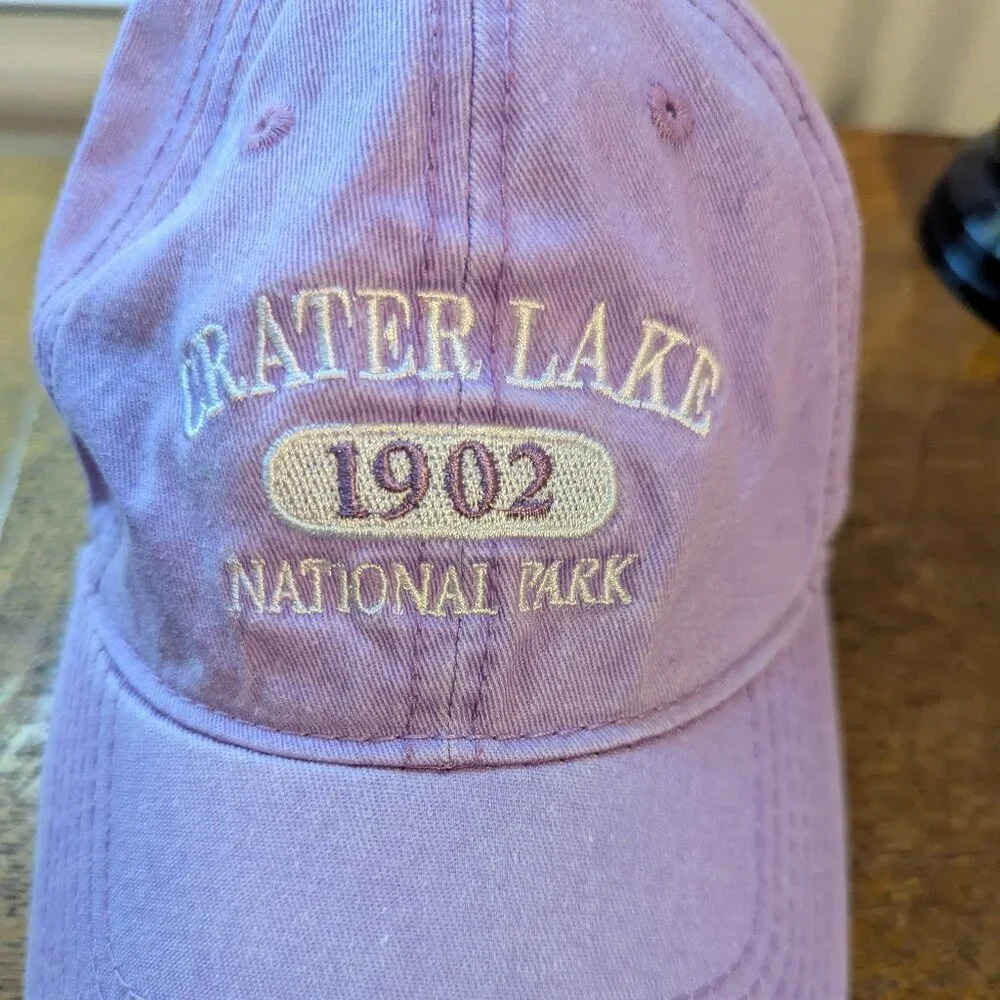 Crater Lake National Park Hat Baseball Dad Hat Canvas Purple‎ Adjustable Oregon - Picture 4 of 5